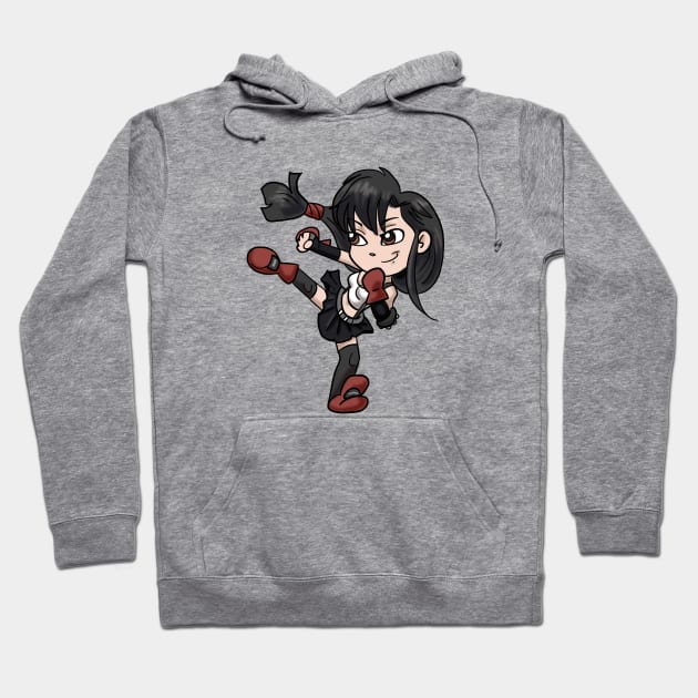 Chibi Final Fantasy 7 Tifa Lockhart Hoodie by Gamers Utopia